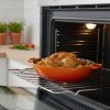 EMALIOWANY GARNEK ŻELIWNY PŁASKI 30cm 3L HAGE ORANGE